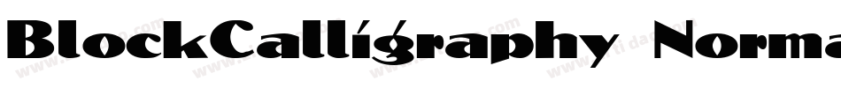 BlockCalligraphy Normal字体转换